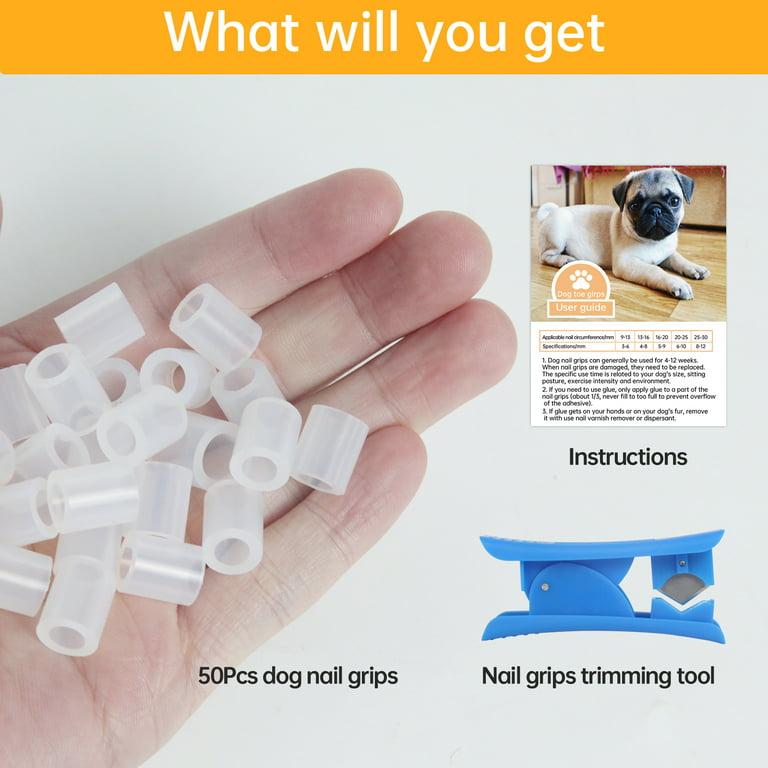Nail Grips for Dogs - Instant Traction on Wood/Hardwood Floors - Dog Anti  Slip Relief - Dog Grippers for Senior Dogs - Stop Sliding Instantly 
