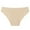 Beige, variant on TMOYZQ Seamless Underwear for Women Breathable High Waist Tummy Control Ribbed Briefs Soft No Show Stretch Invisibles Thongs
