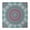 White-337, variant on Ethnic Tablecloth Mandala Decorative Pattern Waterproof Elastic Squre Cover with Back for Spiritual and Healing Rooms