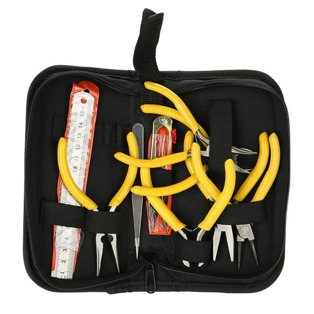 Kit de Pinces à Bijoux, 9 Pcs Pinces à Bijoux Professionnelles Ensemble de Pinces à Bijoux Innovation Moderne