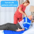 thumbnail image 4 of EYRA 2 Pack Alèse de Positionnement avec Poignées - 48"x40 Pouces (122cm x 102cm) Réutilisable et Lavable - Alèse de Transfert Multifonction pour Patient, 4 of 9