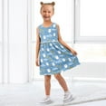 thumbnail image 7 of Girls Dress Heart Shaped Flower Cat Sleeveless Dress for Girls Hem A-Line Casual Sundress, 7 of 7