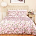 thumbnail image 3 of Superior Cotton Duvet Cover Set With Pillow Shams Vintage Floral, Cream, Twin/Twin XL, 3 of 5
