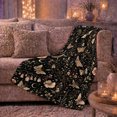 thumbnail image 6 of Vintage Moth Wildflower decorative motif Botanical, Mystical Celestial Art Scene, Warm Flannel Blanket for Sunroom and Reading Nook, Celestial Art Lovers Housewarming Gift, Celestial Home Decor, 6 of 9