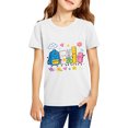 thumbnail image 2 of Sewkxo Girls Boys T Shirts Back to School Clothes Short Sleeve Crew Neck Letter Print Girls Boys Cute Graphic Top,White 160, 2 of 4