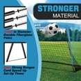 thumbnail image 3 of RUNBOW 9x5 ft Portable Kids Soccer Goal for Backyard Goals Adult Junior Soccer Net with Carry Bag, 3 of 7