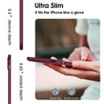 thumbnail image 3 of X-level iPhone 14 Pro Case Ultra-Thin Slim Fit [Guardian Series] Phone Cases Soft Flexible TPU Matte Finish Coating Light Protective Back Cover for iPhone 14 Pro - Winered, 3 of 7