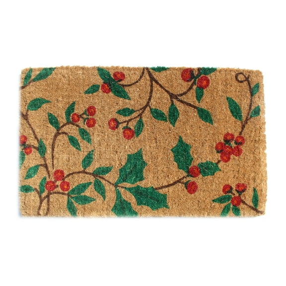 Imports Decor Printed Coir Doormat, Holly Princes, 18-Inch by 30-Inch