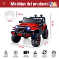 thumbnail image 2 of Kids House Carrito Montable Eléctrico Niños Turbo,Doble Puerta, Función de Balanceo, Control Remoto Bluetooth, USB MP3, Música y Luces LED, Motor Dual 12V, Inicio con Botón y Diseño Seguro, 2 of 5
