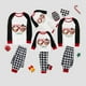 thumbnail image 1 of Pijamas familiares navideños a juego, conjuntos de pijamas a cuadros blancos y negros, gafas de sol, Navidad en julio, 1 of 4