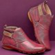 thumbnail image 3 of Orthopedic Shoes Vintage Flat Boot Ankle Top Shoes Soft Pu Boots, 3 of 5
