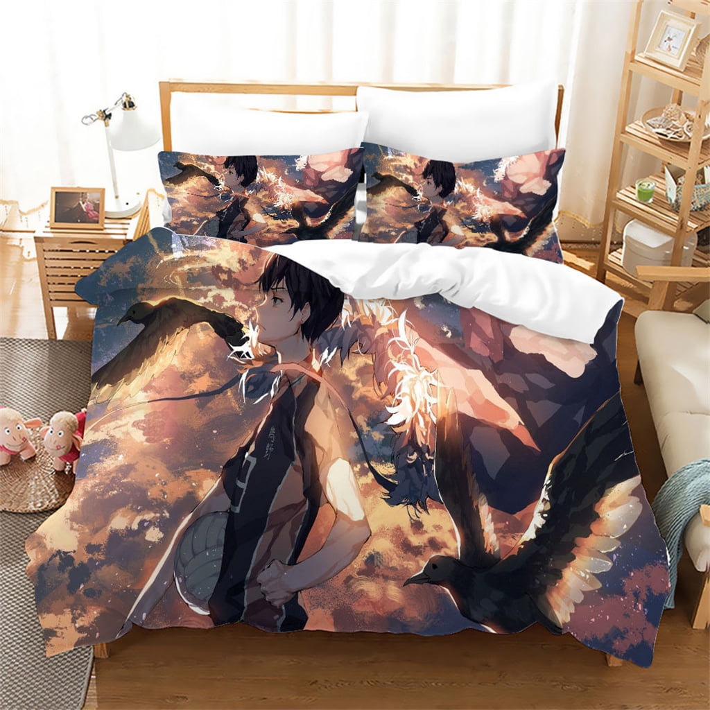 Haikyuu Bedding Sets Anime Bed Comforter Sets Twin Full Queen King ...
