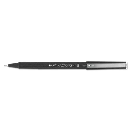 Razor Point Ii Super Fine Line Porous Point Pen, Stick, Extra-Fine 0.2 Mm, Black Ink, Black Barrel, Dozen | Bundle of 5 Dozen