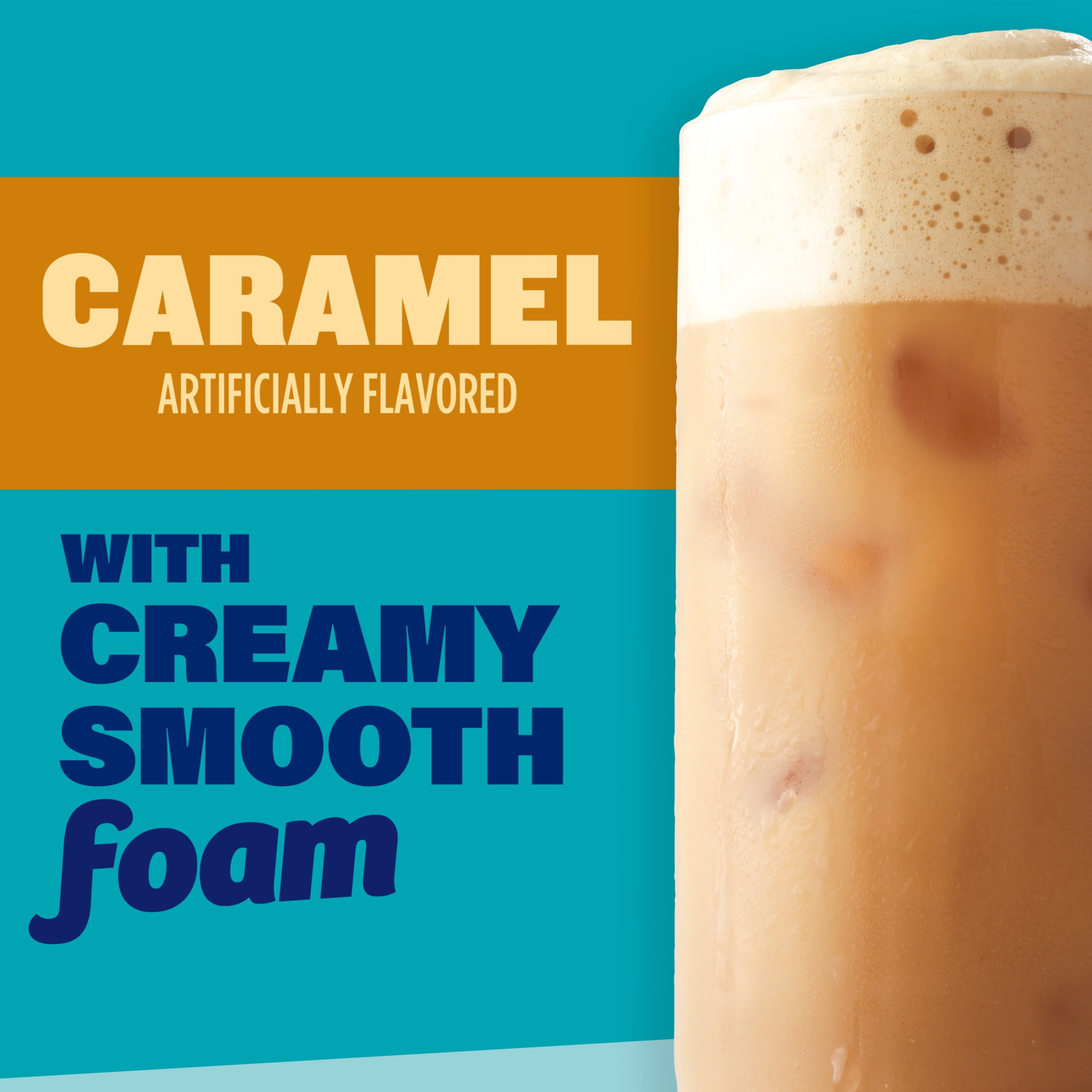 (2 pack) Maxwell House Iced Caramel Latte with Foam All in One Drink Mix, 5.82 oz, 6 Packets