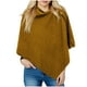 thumbnail image 1 of Capa larga con botones para mujer, chal para mujer, chal tejido, cárdigan, capa de lana, tops con hombros descubiertos, chales, bufanda, chal de color liso para mujer, ropa para muñecas, 1 of 4