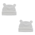 thumbnail image 4 of Qarigey Sombrero de bebé Cómodo Fotografía multifuncional Niñas Niño Sombreros Accesorios infantiles Sombreros para niños Gorros para Blanco 2Conjunto, 4 of 6