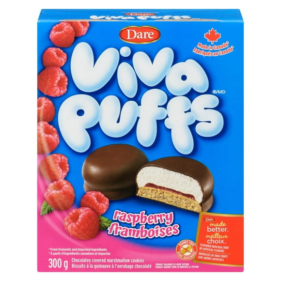 Viva Puffs Raspberry Cookies, Dare, 300 g