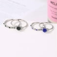 thumbnail image 5 of QQTDFG Fashion 925 Silver Oval Cut Rings Women Cubic Zirconia Weedding Jewelry sz 6-10-9-Green, 5 of 8
