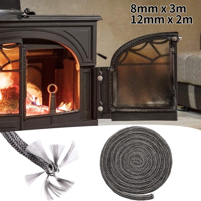 Gerich Stove/Fire Rope Wood Burning Stove Length Log Burner Door Seal Black  12mm X 2m - Walmart.com