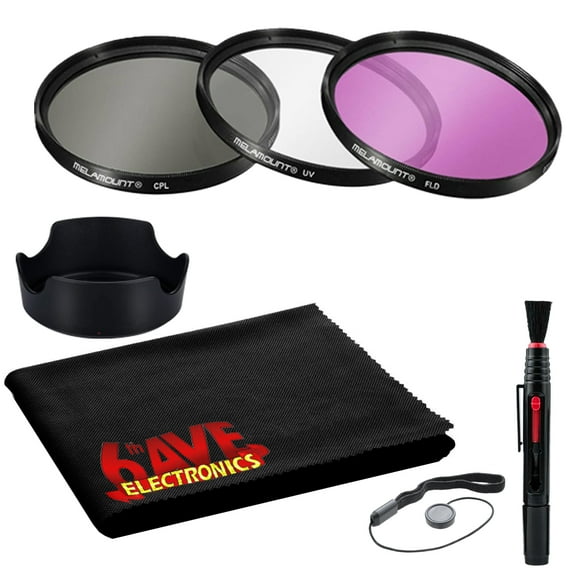 55MM Lens Filter Accessory Kit Advanced Bundle for 55MM Diameter Lenses + More