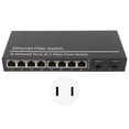 thumbnail image 2 of Ethernet Fiber Switch, Single Mode Fiber Media Converter, 100 Mbps, 2 Optical Port 8 Electrical Port Up To 120km RJ45 Port Plug and Play SFP Fiber Media Switch, 2 of 7