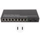 thumbnail image 1 of Conmutador de fibra Ethernet Sincero 2 puertos ópticos 8 puertos eléctricos Hasta 120 km RJ45 Plug and Play, 1 of 10