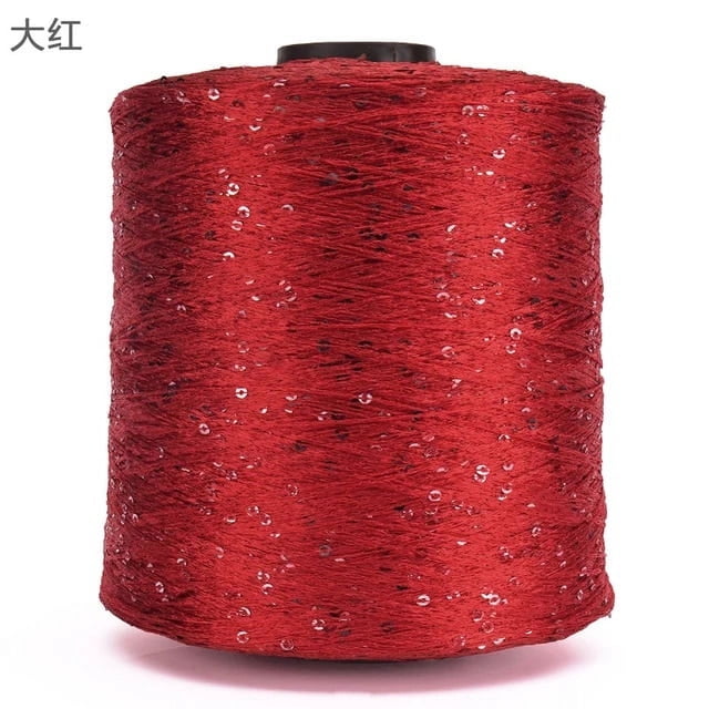 500G Summer Ice Silk Glitter Yarn Sequin Yarn Hand Crochet Thread Knitting Clothes Needlework