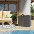 thumbnail image 7 of Devoko 32 Gallon Outdoor Resin Deck Box with Seat, Gray, 7 of 7