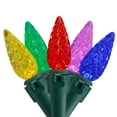 thumbnail image 2 of Northlight LED Faceted C6 Christmas Lights - Multi-color - 66' Green Wire - 200ct, 2 of 4