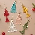 thumbnail image 2 of Christmas Tree Lace Knitted Decoration DIY Christmas Tree Woven Decoration Bohemian Style Woven Ornaments A, 2 of 8