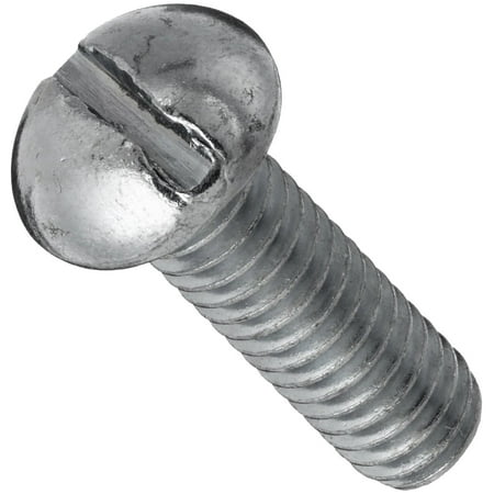 

18-8 Stainless Steel Machine Screw Plain Finish Round Head Slotted Drive Meets ASME B18.6.3 7/16 Length Fully Threaded #0-80 UNF Threads (Pack of 100)
