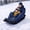 Black, variant on 2 Person Snow Sled for Kids and Adults - Heavy Duty Plastic Toboggan & Double Sled for Snow, Adult & Family Winter Sledding
