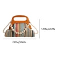thumbnail image 2 of Bolso Tejido Paja para Mujer Mano Hobo Elegante Con Perlas Viajes Al Aire Libre, 2 of 9