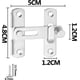 thumbnail image 2 of 2 pestillos de acero inoxidable para puerta, pestillo de puerta, pestillo de puerta de seguridad para dormitorio, patio, oficina, puerta y ventana, cierre de concha, hebilla con tornillos ER, 2 of 5