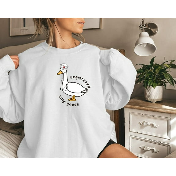 Silly Goose Nurse Sweatshirt, Goose Nursing Student Hoodie, Nursing School, Nurse Sweatshirt, For Work RN, Nurse Life Sweatshirt, CNA Hoodie
