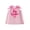 Pink, variant on Miaouyo Toddler Girl Sleeveless Dress Bowknot Letter Embroidery Crew Neck Dress