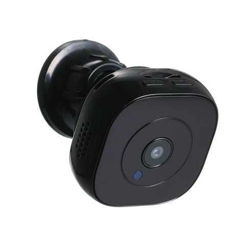 Infrared Digital Surveillance Camera - WiFi Mini Wireless Camera Wearable Small Cam Full HD 1080P Infrared Night Version Security Camcorder with Magnetic Case for Indoor Security Surveillance (Black)