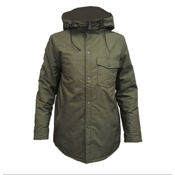 HoodLamb Men's Hemp 2-1 Windbreaker 420, Green, Medium