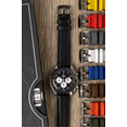 thumbnail image 4 of Morellato Croquet (Ec) Genuine Leather Watch Strap - Black - 20mm - Chrome-plated Stainless Steel Buckle - EASY CLICK Collection, 4 of 10