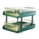 thumbnail image 1 of Organizador de escritorio con 2 pequeñas cajas de almacenamiento y doble asa. Verde oliva, 1 of 9