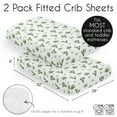 thumbnail image 2 of Sweet Jojo Designs Cactus Floral Pink and Green Fitted Crib Sheets 2 Piece Set, 2 of 6