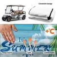 thumbnail image 5 of Bulopur Golf Seat Covers for Cart Soft Breathable Golf Cart Seat Towel Blanket with 4 Front Pockets& Nonskid Bottom Suitable for EZGO, Yamaha, Club Car, 5 of 8