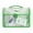 Green, variant on Portable File Storage Bag Clear Label Window Handheld Book Bag 31x5.5x23cm Transparent File Case for Students Teacher