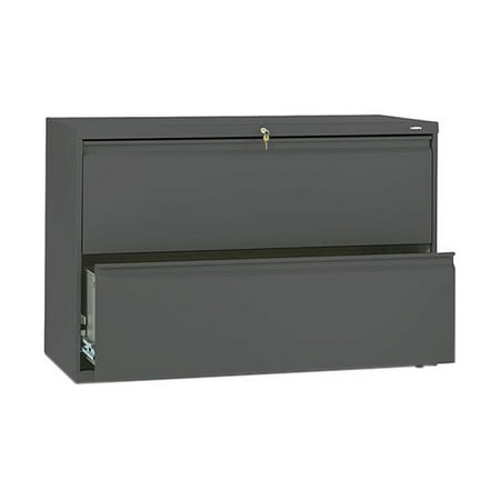 UPC: 0089192853847 | HON 892LS 800 Series Two-Drawer Lateral File  Charcoal