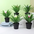 thumbnail image 2 of Hloma Simulation Bonsai Realistic Looking Clear Veins Fade-Resistant Non-Wither Eco-friendly Bright Color Plastic Fake Potted Plants Dining Table Ornament Home Supplies, 2 of 8