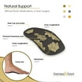 thumbnail image 4 of Natural Foot Orthotics Arch Support Insole for Low to Flat Arches - Made with Semi-Rigid Material Plantar Fasciitis Relief Arch Support Shoe Inserts Podiatrist Approved Slim Stabilizer, 4 of 4