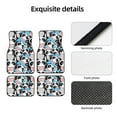 thumbnail image 4 of Honeii Panda Cute Hearts Print Car Foot Mat Four-Piece Set - Front & Rear Universal Car Floor Mats for SUVs, Trucks, Sedans, 4 of 7