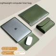 thumbnail image 1 of Adecuado para bolsa de revestimiento para computadora portátil Apple Xiaomi Huawei 13/14/15/16/pulgadas, bolsa para computadora de cuero PU engrosado no magnético, 1 of 5