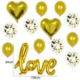 thumbnail image 4 of 1 Set Heart Shape Valentines Day Balloons Flexible Emulsion Wedding Site Love Balloons for Home-Red, 4 of 6