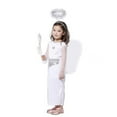 thumbnail image 5 of Byoo Big Girls Angel Dress Outfits White Solid Full Sleeved Party Show Poodle Dress Hairband Wing Belt 4pc Set Soft Clothes Set, 5 of 6